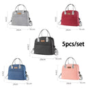 Portable Lunch Bag  Fridge Bag Zipper Thermal Bag Crossbody Lunch Box Tote Food Picnic Beach Bag