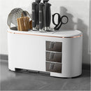 Multi Functional Kitchen Knives Storage Rack Seasoning Storage Box Forks Spoons Tableware Basket