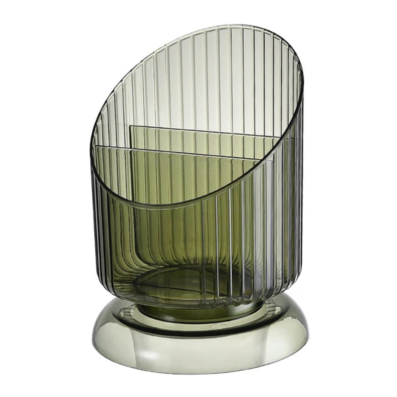 Handmade Vintage Makeup Brush Holder Organizer Office Box Light Luxury Transparent Holder for Cosmetics Makeup Brushes