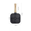 Egg Frying Pan Nonstick 4-Cups Pancake Breakfast Pot Induction Cooker Small Hamburg Bread Breakfast Maker Kitchen Accessories