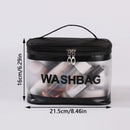 Transparent PVC Large Capacity Waterproof Makeup Bag Portable Travel Toiletry Bag Storage Bag