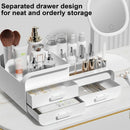 Makeup Organizer for Vanity, Large Countertop Cosmetics Desktop Storage Box with Drawers for Dresser, Bathroom, Bedroom