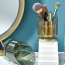Handmade Vintage Makeup Brush Holder Organizer Office Box Light Luxury Transparent Holder for Cosmetics Makeup Brushes