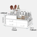 Makeup Organizer for Vanity, Large Countertop Cosmetics Desktop Storage Box with Drawers for Dresser, Bathroom, Bedroom