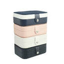 Double-Layer Jewelry Storage Box Portable Travel Jewelry Holder Organizer Storage Display Ring Necklace Stand for Jewelry