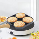 Egg Frying Pan Nonstick 4-Cups Pancake Breakfast Pot Induction Cooker Small Hamburg Bread Breakfast Maker Kitchen Accessories