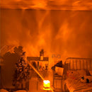 Water Flowing Table Lamp Northern Aurora Nightlight Kids Bedroom Relaxing Mood Lighting Wave Projector Lamps 