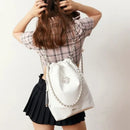 Drawstring Chain Fashion Soft Leather Backpack Versatile Commuter Bag New Backpack Women Bag