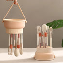 Silicone Makeup Brush Cleaner Drying Rack Cosmetic Puff Washing Storage Box Makeup Brushes Cleaning Mat