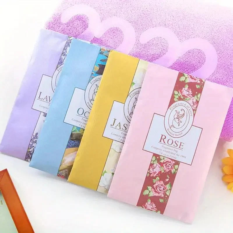 5/6Pcs Smell Incense Hanging Decor Wardrobe Sachet Closet Car Hanging Fragrance Sachet Aromatherapy Perfume Air Freshener