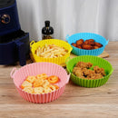 Silicone Basket Pot Tray Airfryer Liner for Air Fryer Reusable Container Accessories Pan Baking Mold Protector Kitchen Gadgets