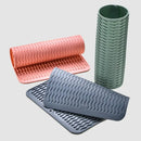 Air-Flow Dish Mat Silicone Drying Mat Set Anti-Slip Heat Resistant Kitchen Protector Pads for Plates Bowls for Efficient