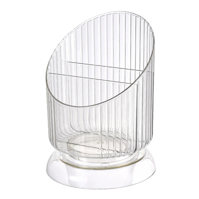 Handmade Vintage Makeup Brush Holder Organizer Office Box Light Luxury Transparent Holder for Cosmetics Makeup Brushes