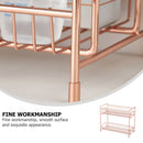 Dual- Layer Storage Rack Polymer Clay Charms for Nails Shelves Sundries Holder Shelf Desktop Iron Cosmetics Organizer