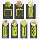 16 in 1 Multifunctional Vegetable Chopper Slicer Shredder with Basket Fruit Slicer Potato Shredder Carrot Grind Gadgets
