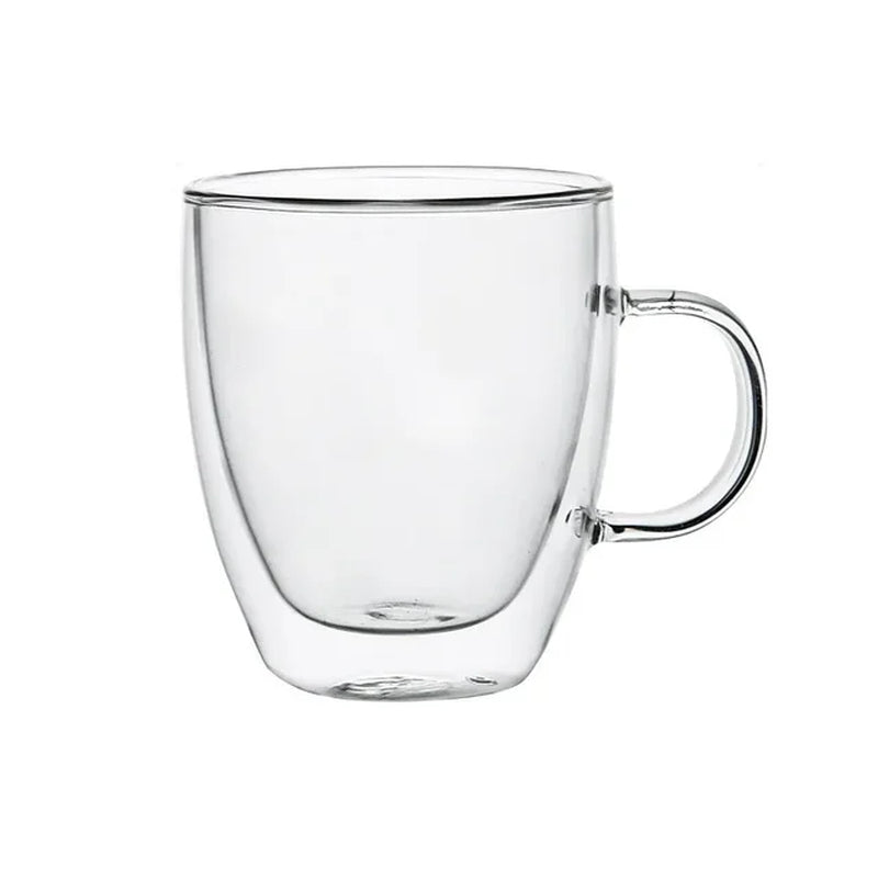 Double Wall Glass Cup Heat Resistant Transparent Espresso Coffee Whiskey Tea Beer Handmade Mug Glass Cup Drinkware Vodka Cup