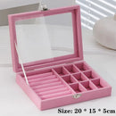 Earrings Storage Box Jewelry Dustproof Jewelry Box Ear Clip Earrings Ear Line Finishing Small Jewelry Box with Lid