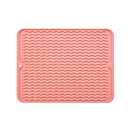 Air-Flow Dish Mat Silicone Drying Mat Set Anti-Slip Heat Resistant Kitchen Protector Pads for Plates Bowls for Efficient