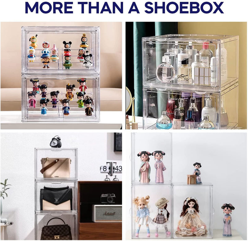 Clear Shoe Box Stackable Transparent Sneaker Display Storage Box