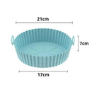Silicone Basket Pot Tray Airfryer Liner for Air Fryer Reusable Container Accessories Pan Baking Mold Protector Kitchen Gadgets