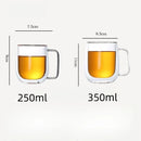 Double Wall Glass Cup Heat Resistant Transparent Espresso Coffee Whiskey Tea Beer Handmade Mug Glass Cup Drinkware Vodka Cup