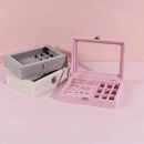 Jewelry Storage Box Earring Ring Necklace Jewelry Display Box Jewelry Classification Dustproof Transparent Flip Lid Jewelry Box