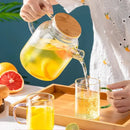 Glass Water JugTransparent Heat-Resistant Kettle Lemon Tea Cold Water Bottle