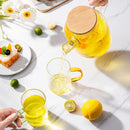 Glass Water JugTransparent Heat-Resistant Kettle Lemon Tea Cold Water Bottle