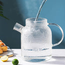 Glass Water JugTransparent Heat-Resistant Kettle Lemon Tea Cold Water Bottle