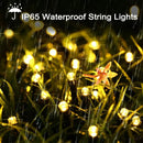IP65 Waterproof Solar LED String Fairy Light Christmas Holiday Garden Lighting Landscape Decorative Light