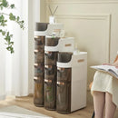 Household Bathroom Cabinets Waterproof Organizer Rack Free Installation Floor Mobilable Toilet Side Narrow Cabinets Furniture B