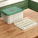 Multilayer Dumpling Box Transparent Stackable Egg Frozen Box Plastic with Lid Refrigerator Storage Box Refrigerator