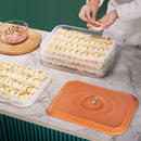 Multilayer Dumpling Box Transparent Stackable Egg Frozen Box Plastic with Lid Refrigerator Storage Box Refrigerator