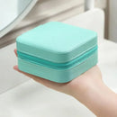 Jewelry Box  Compact Travel Portable Earrings Ring Necklace Storage Organizer Box 