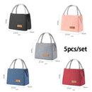 Portable Lunch Bag  Fridge Bag Zipper Thermal Bag Crossbody Lunch Box Tote Food Picnic Beach Bag