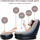 Lazy Couch Sofas Inflatable Foldable Recliner Outdoor Bean Bag Sofa Velvet Inflatable Chair