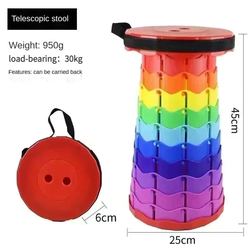  Lightweight Plastic Camping Chair Portable Folding Stools Outdoor Portable Stools 