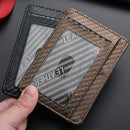 Men'S Slim Minimalist Front Pocket Wallets RFID Blocking Credit Card Holder Portable Ultra-Thin Leather Wallets Porta Tarjetas