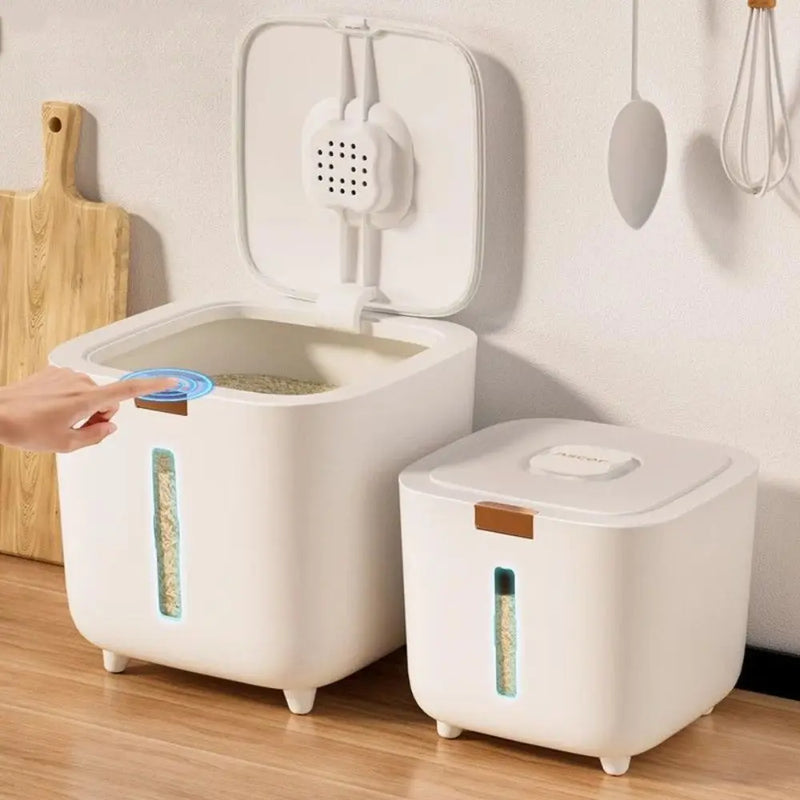 Rice Cup Pet Dog Food Store Box Rice Dispenser Cubic Moisture Proof Rice Box10KG Airtight Storage Bucket Cereal