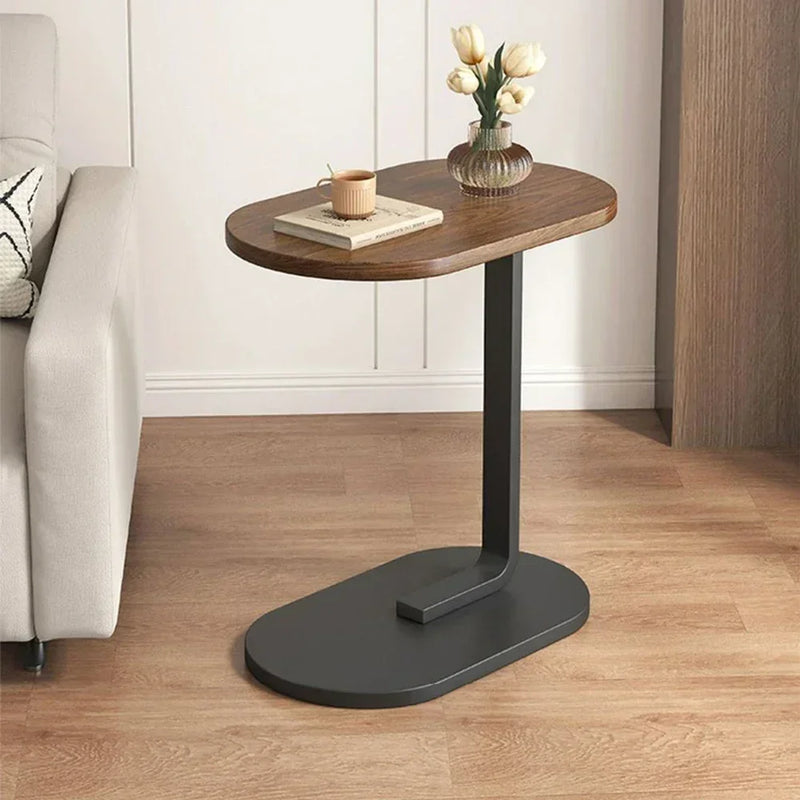 C Shaped Side Table Modern Light Luxury Style Small Coffee Table Living Room Portability Household Compact Tea Table