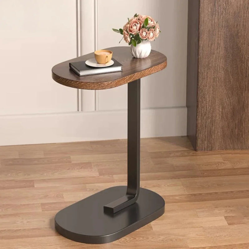 C Shaped Side Table Modern Light Luxury Style Small Coffee Table Living Room Portability Household Compact Tea Table