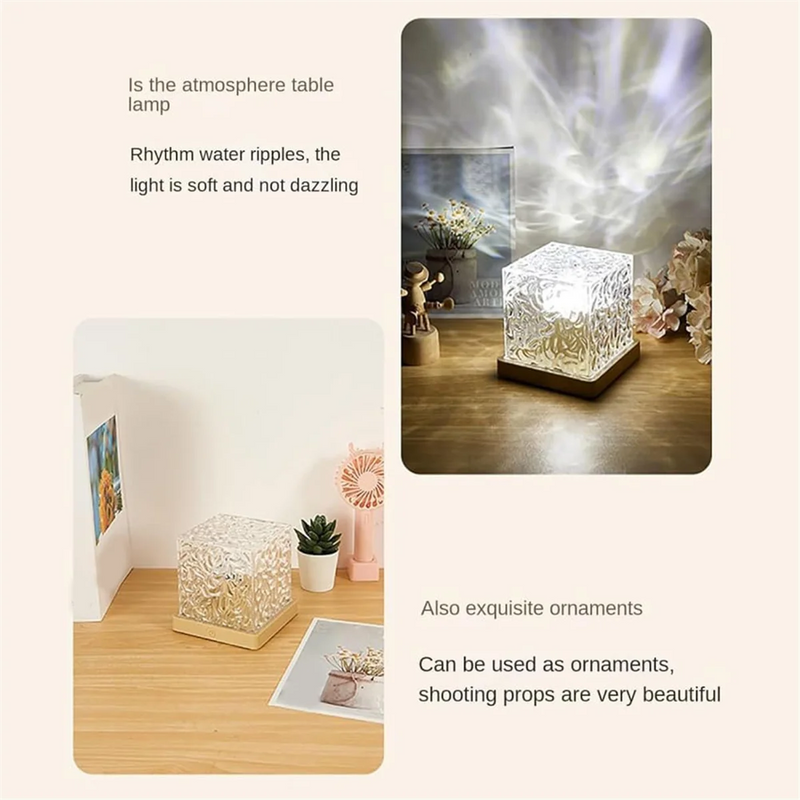 Aurora Northern Lights Lamp Wave-Cube Lamp Ocean Wave Projector Water Wave Effect Lights 