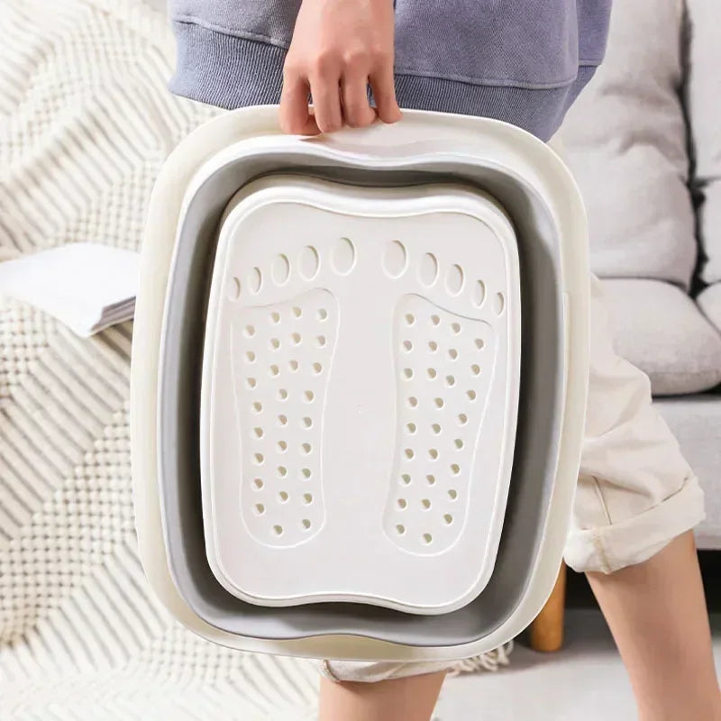 Foldable Footbath Massage Bucket Soaking Bucket Folding Bucket Household  Pedicure Foot Spa Bucket