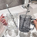 Plastic Mouthwash Toothbrush Cup with Handle Home Bathroom Tumblers Portable Mug 