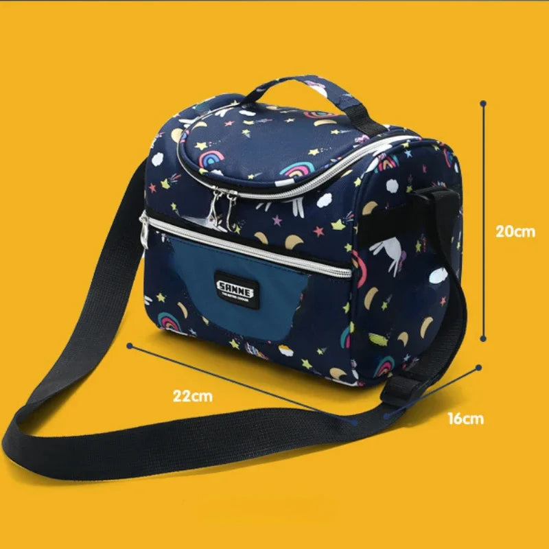 Portable Lunch Bag Food Thermal Box Waterproof Handheld Picnic Insulated Lunch Bag  