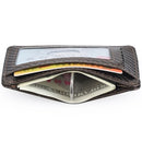 Men'S Slim Minimalist Front Pocket Wallets RFID Blocking Credit Card Holder Portable Ultra-Thin Leather Wallets Porta Tarjetas