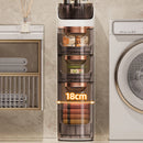 Luxury Bathroom Gap Storage Bathroom Cabinets Home Kitchen Multi-Layer Shelf with Wheels Organizing Cabinet 