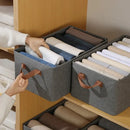  Drawer-Type Household Closet Organizer Basket Cotton Linen Trousers Organizer