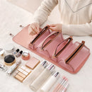 4-In-1 Folding Detachable Nylon Mesh Storage Bags Large-Capacity Portable Travel Cosmetic Toilet Bag 