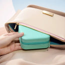 Jewelry Box  Compact Travel Portable Earrings Ring Necklace Storage Organizer Box 